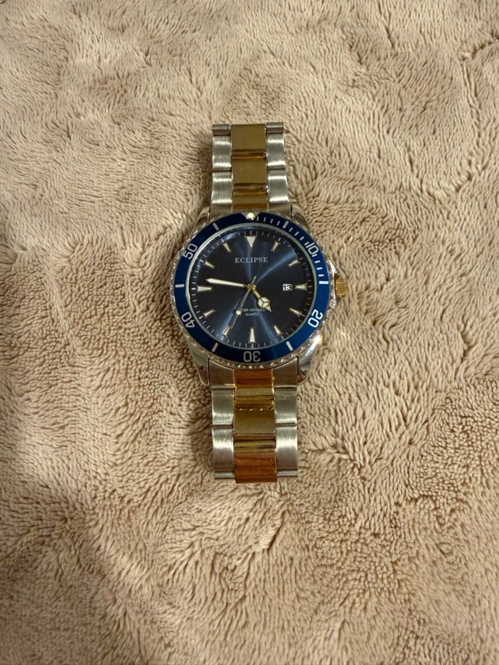 Eclipse Blue Dial Two-Tone Bracelet Watch